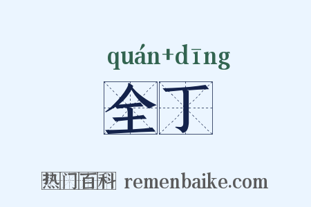 全丁是什么意思的图片
